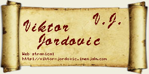 Viktor Jordović vizit kartica
